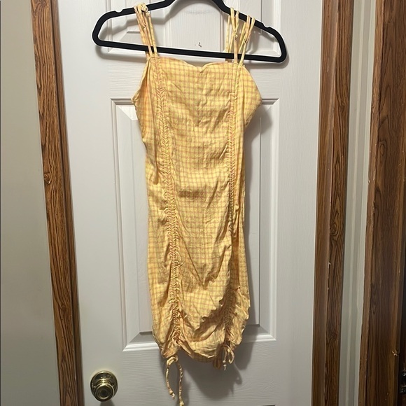 wild fable Dresses & Skirts - Wild Fable Yellow Checkered Mini Dress